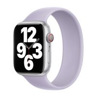 Apple Silikon Solo Loop für das  Apple Watch | 38/40/41/42 mm - Größe 5 - Purple Fog
