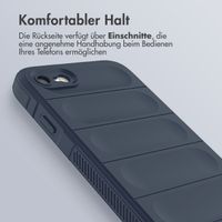 imoshion EasyGrip Back Cover für das iPhone SE (2022 / 2020) / 8 / 7 - Dunkelblau