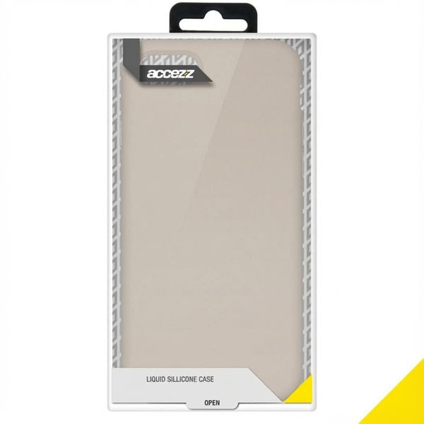 Accezz Liquid Silikoncase Apple iPhone SE (2022 / 2020) / 8 / 7 - Stone