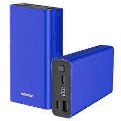 imoshion Ultra Series Aluminium Powerbank 20.000 mAh - Schnellladen bis 33W - Cobalt Blue