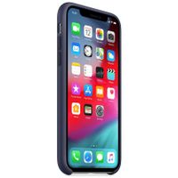 Apple Silikon-Case Dunkelblau für das iPhone Xs / X