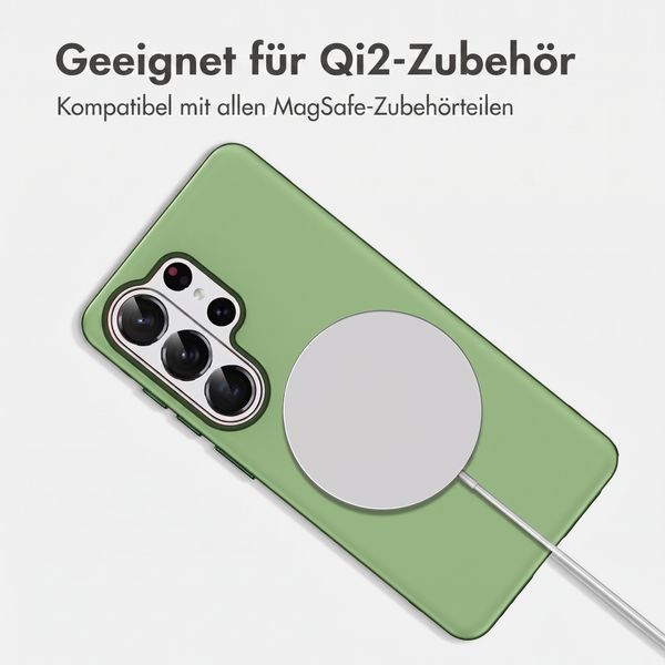 imoshion Color Backcover mit Thin MagSafe Ring Samsung Galaxy S26 Ultra - Dunkelgrün