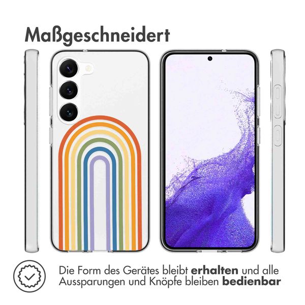 imoshion Design Hülle für das Samsung Galaxy S23 - Rainbow