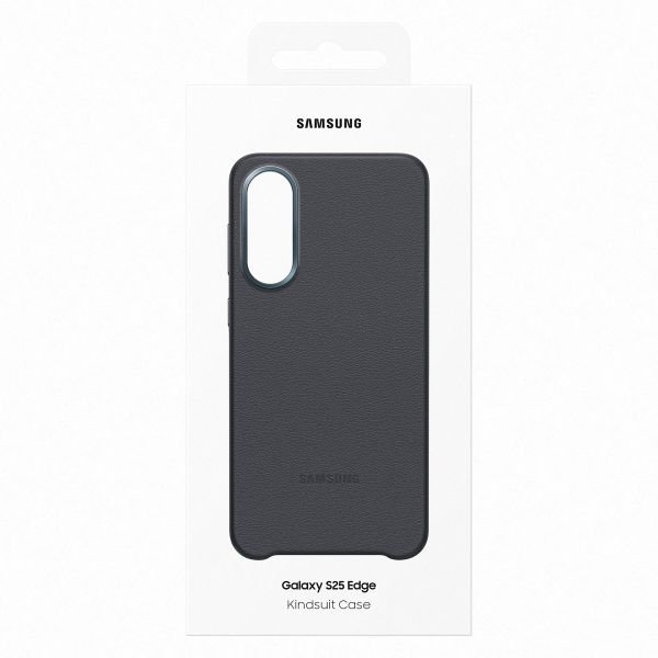 Samsung Original KindSuit Vegan Leather Case Samsung Galaxy S25 Edge - Schwarz