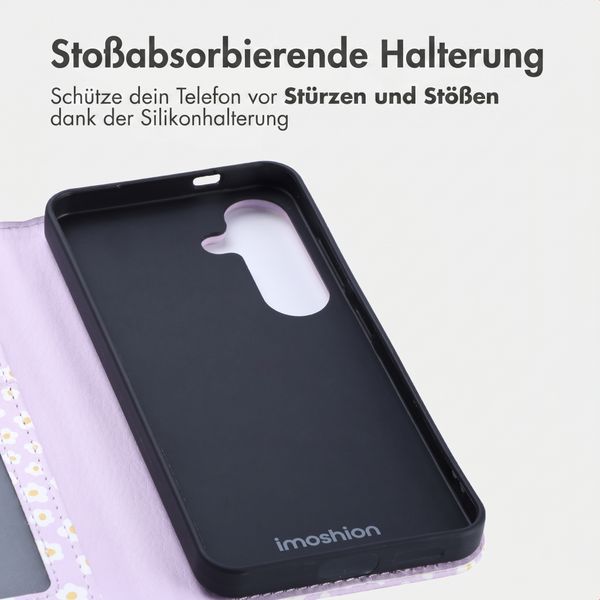 imoshion Design Klapphülle Samsung Galaxy S25 - White Daisy