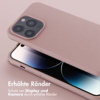 Selencia SilikonHülle mit abnehmbarem Band Apple iPhone 14 Pro Max - Sand Pink