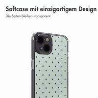 imoshion Design Hülle Apple iPhone 13 - Polka Dot Mintgroen
