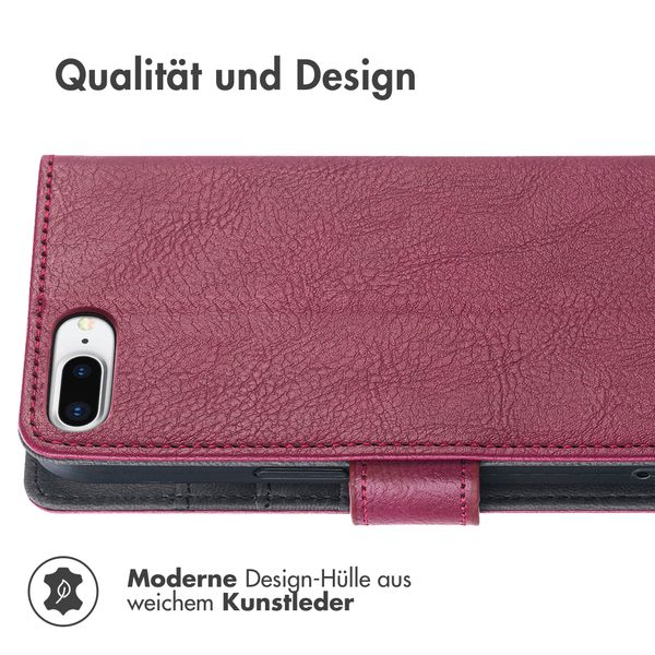 imoshion Luxuriöse Klapphülle für das iPhone 8 Plus / 7 Plus - Bordeaux