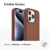 Accezz Liquid Silikoncase mit MagSafe Apple iPhone 15 Pro - New Tea Brown