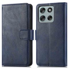 imoshion Luxuriöse Klapphülle Motorola Moto G86 Power - Dunkelblau