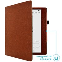 imoshion Vegan Leather Klapphülle für das Kobo Elipsa 2E - Dunkelbraun