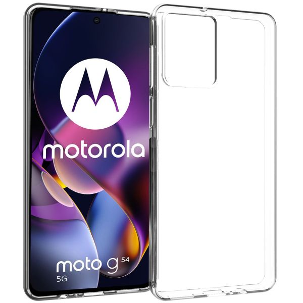 Accezz Clear TPU Backcover Motorola Moto G54 - Transparent