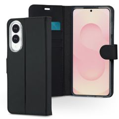 Accezz Wallet TPU Klapphülle Samsung Galaxy S25 Edge - Schwarz