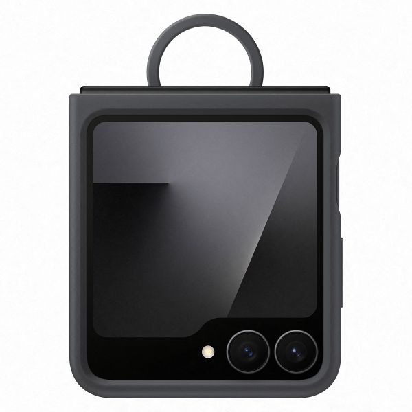 Samsung Original Silikon Cover Ring Samsung Galaxy Z Flip 6 / Flip 7 FE - Black