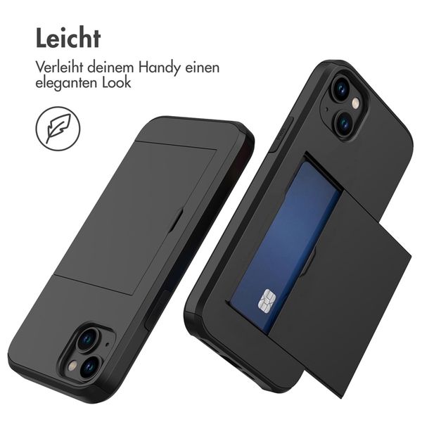 imoshion Backcover mit Kartenfach Apple iPhone 15 Plus - Schwarz