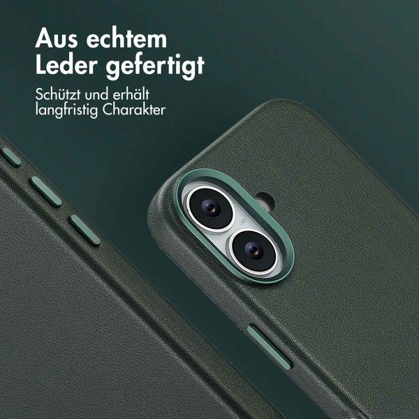 Accezz MagSafe Leather Backcover Apple iPhone 17 - Cedar Green