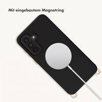 Selencia Rivièra Backcover mit MagSafe mit abnehmbaren Haken Samsung Galaxy A36 / A56 - Velvet Black