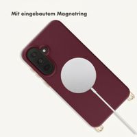 Selencia Rivièra Backcover mit MagSafe mit abnehmbaren Haken Samsung Galaxy A37 (5G) - Bold Burgundy