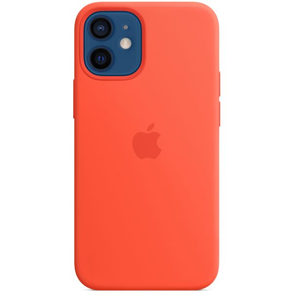 Apple Silikon-Case MagSafe für das Apple iPhone 12 Mini - Electric Orange