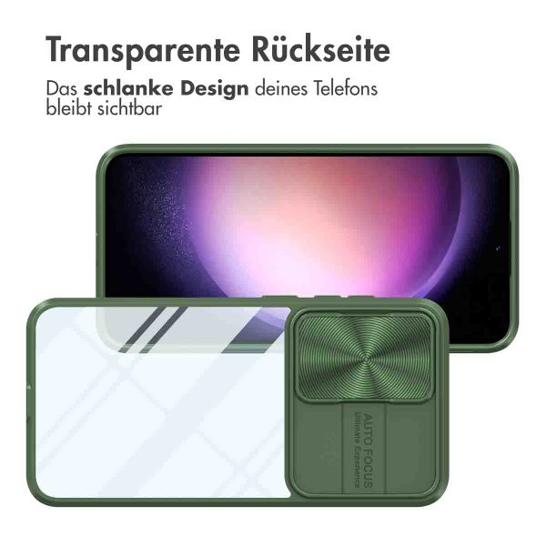 imoshion Back Cover mit Kameraschieber für das Samsung Galaxy S24 - Dunkelgrün