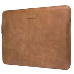 dbramante1928 Skagen Pro - Laptop Hülle 15-16 Zoll - Laptop Sleeve - Echtes Leder - MacBook Pro 16 Zoll - Tan