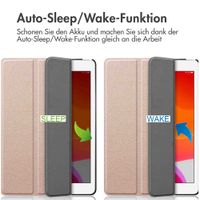 imoshion Trifold Klapphülle Apple iPad 9 (2021) 10.2 Zoll / iPad 8 (2020) 10.2 Zoll / iPad 7 (2019) 10.2 Zoll - Rosé gold
