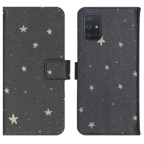 imoshion Design TPU Klapphülle Samsung Galaxy A71 - Stars Gold