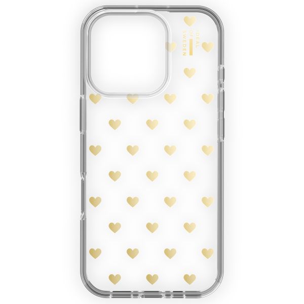 iDeal of Sweden Clear Case für das iPhone 16 Pro - Golden Hearts