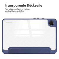 imoshion Trifold Hardcase Klapphülle für das Samsung Galaxy Tab A9 8.7 Zoll - Dunkelblau