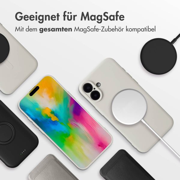 imoshion Color Back Cover mit MagSafe für das Apple iPhone 16 - Beige