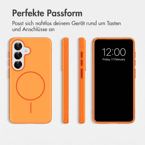 imoshion Color Backcover mit Thin MagSafe Ring Samsung Galaxy S25 / S24 - Orange