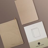 Selencia Riva Klapphülle Samsung Galaxy Tab A11 Plus - Beige