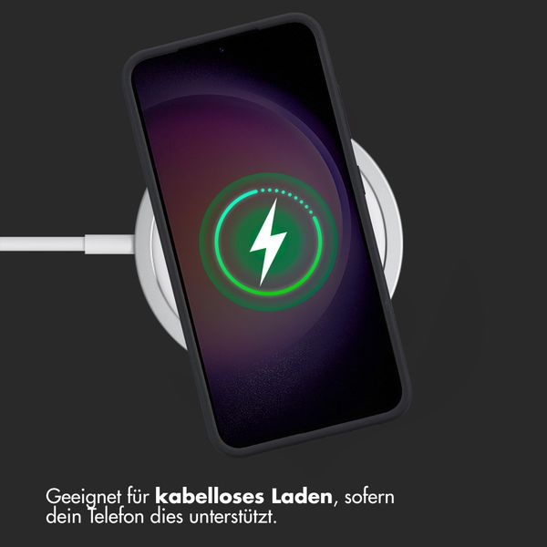 Accezz Liquid Silikoncase Samsung Galaxy S23 - Schwarz