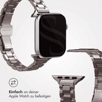 Selencia Slim Stahlgliederarmband für das  Apple Watch Series 1 t/m 9 / SE (38/40/41 mm) | Series 10 / 11 (42 mm) - Silber