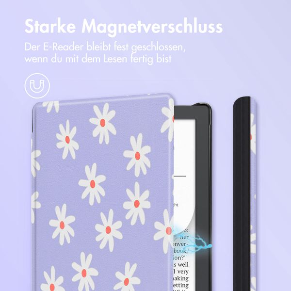 imoshion Design Slim Hard Case Klapphülle Pocketbook Verse Lite - Flowers Distance