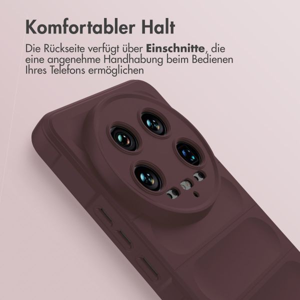 imoshion EasyGrip Back Cover für das Xiaomi 14 Ultra - Aubergine