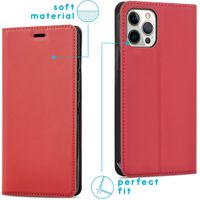 imoshion Slim Folio Klapphülle iPhone 12 (Pro) - Rot