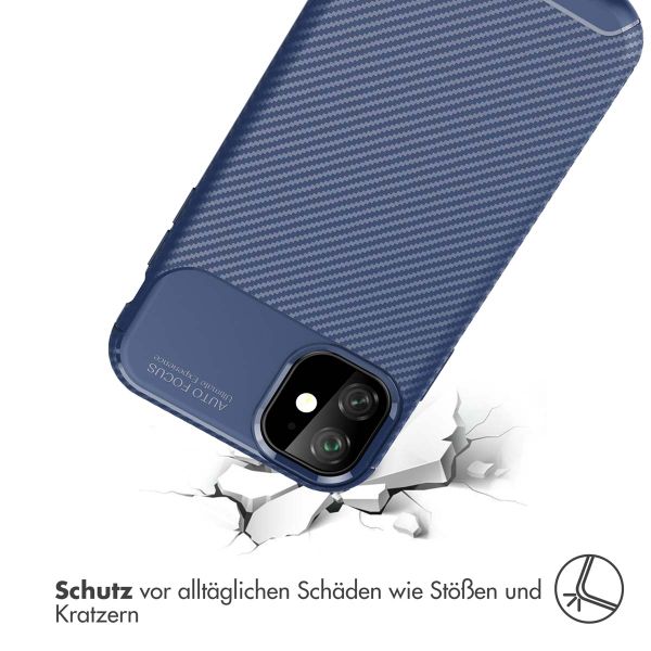 imoshion Carbon-Hülle für das iPhone 11 - Blau