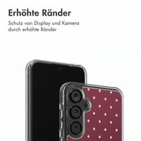 imoshion Design Hülle Samsung Galaxy A55 - Polka Dot Bordeaux