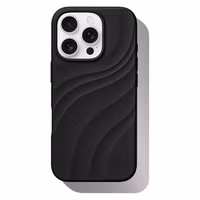 iDeal of Sweden Soft Swirl Silicone MagSafe Hülle Apple iPhone 16 Pro - Velvet Black