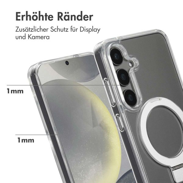Accezz Ring Stand Backcover mit MagSafe Samsung Galaxy S24 Plus - Transparent