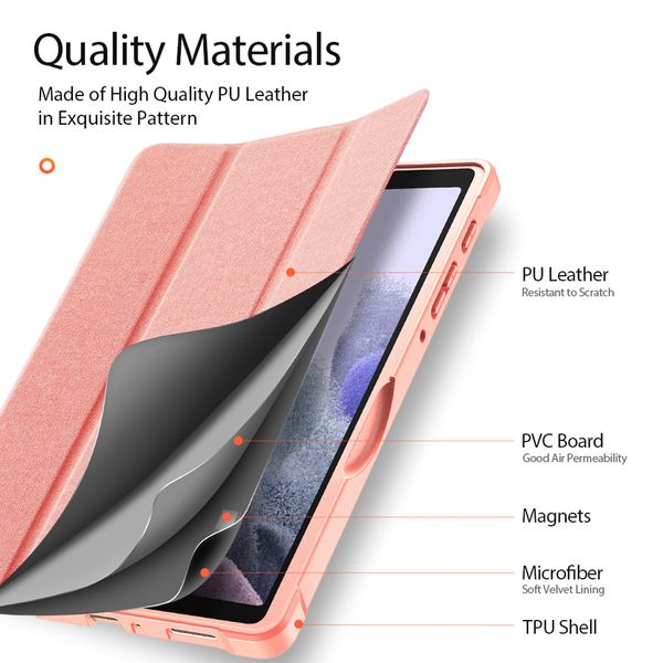 Dux Ducis Domo Klapphülle für Samsung Galaxy Tab A7 Lite - Roségold