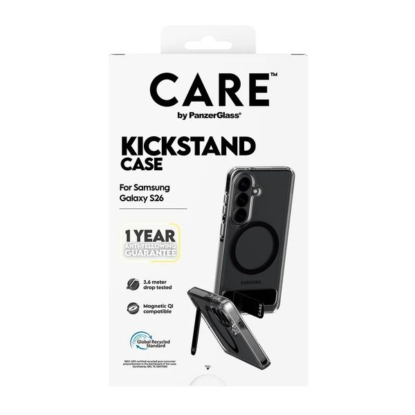 CARE by PanzerGlass Urban Explorer Transparente MagSafe Backcover mit Kickstand Samsung Galaxy S26 - Transparent