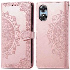 imoshion Mandala Klapphülle für das Oppo A17 - Rose Gold