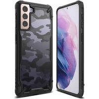 Ringke Fushion X Case für Samsung Galaxy S21 Plus - Camo Schwarz