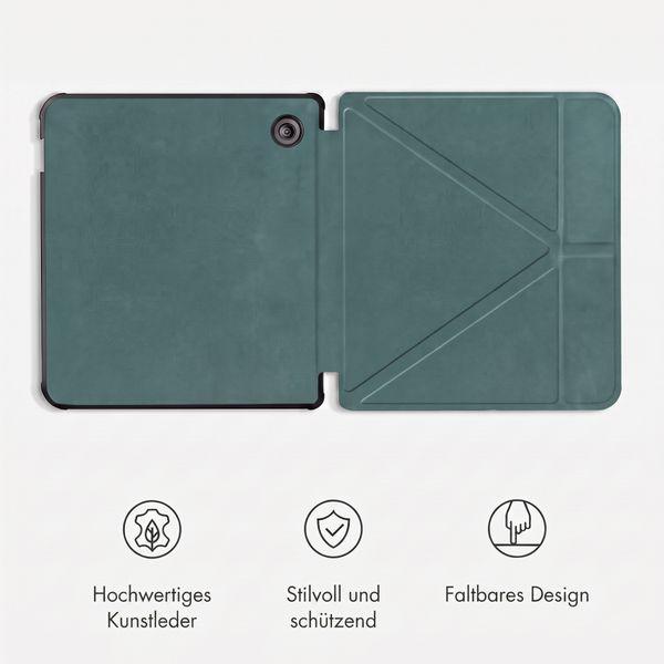 imoshion Klappbare Klapphülle Kobo Libra Colour - Dunkelgrün
