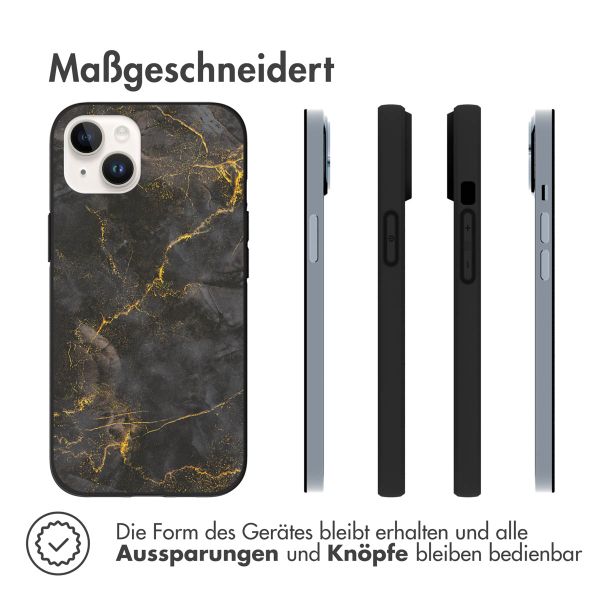 imoshion Design Hülle für das iPhone 14 - Black Marble