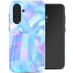 Selencia Vivid Tough Back Cover für das Samsung Galaxy A36 / A56 - Holographic Blue Dream