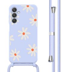 imoshion SilikonHülle design mit Band Samsung Galaxy A25 (5G) - Lila Flower Distance