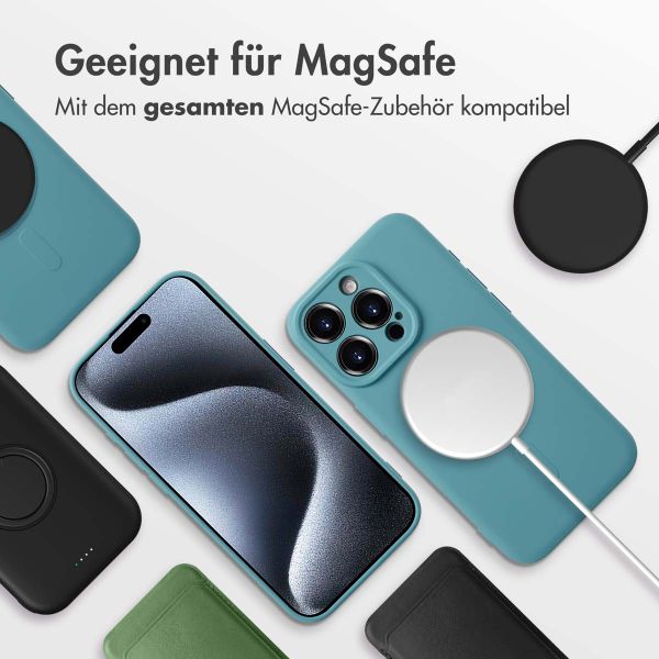 imoshion Color Back Cover mit MagSafe Apple iPhone 15 Pro - Smoke Green